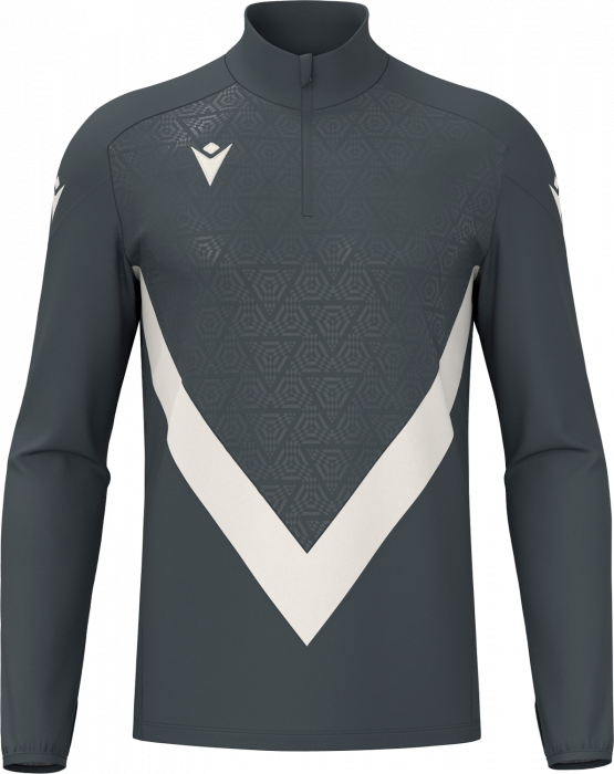 Macron - Yaruga Training Top W. Half-Zip - Anthracite & off-white