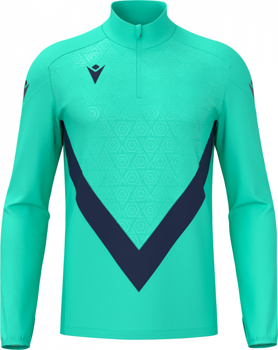 Macron - Yaruga Training Top W. Half-Zip - Turquoise & navy